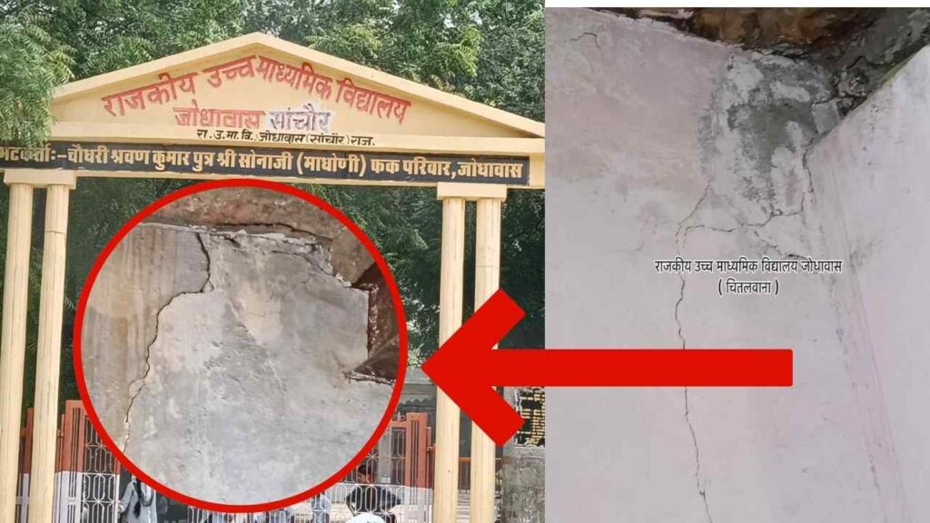 Jodhawas school news, Rajasthan government school crisis, Bhinmal latest news, Chitalwana school building, School repair demand