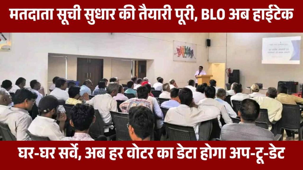 voter list revision 2025, BLO training India, SIR 2025 program, voter ID form 6, form 6B aadhaar link, Garuda app training